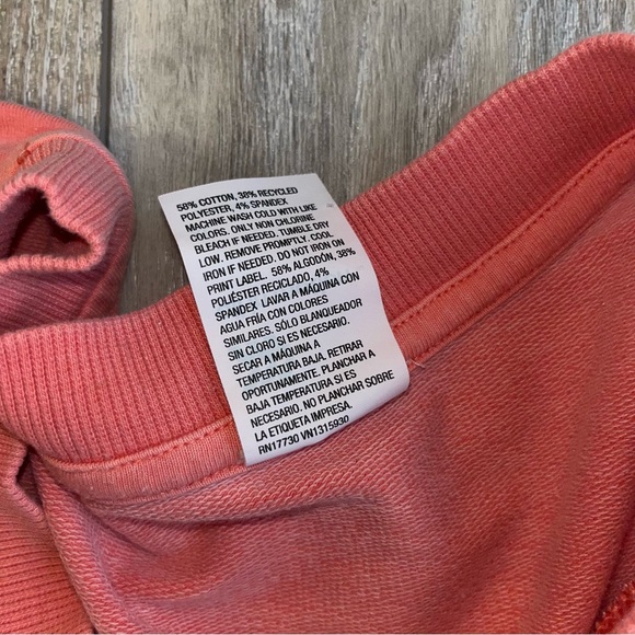 All In Motion Size XL Sweatshirt Crewneck Pullover Pink French Terry Womens - Picture 4 of 6